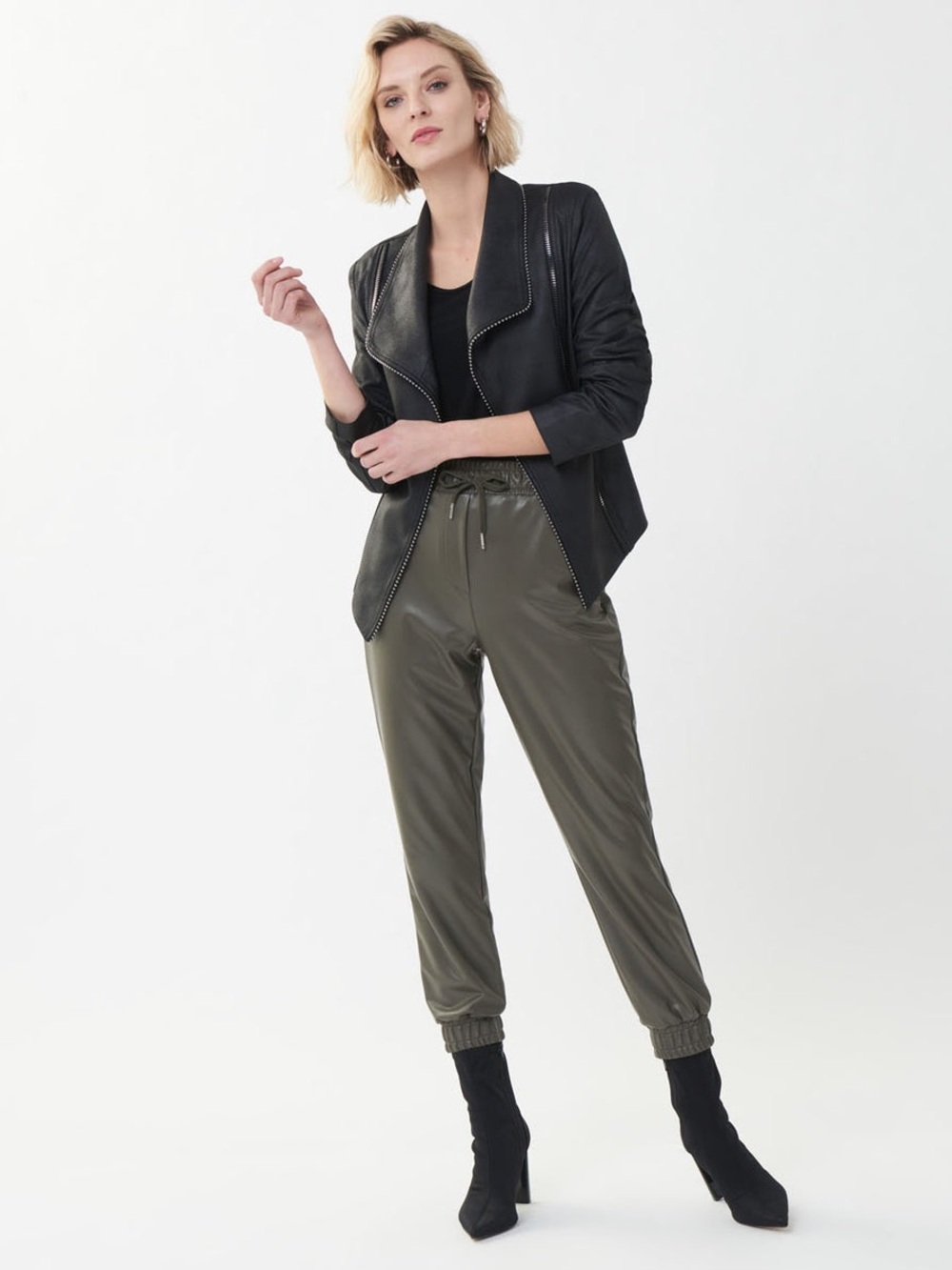 Joseph Ribkoff Foil Suede Jacket - Picture 5 of 8